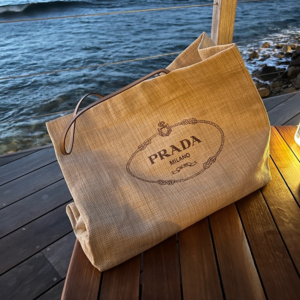 Raffia Prada Beach bag